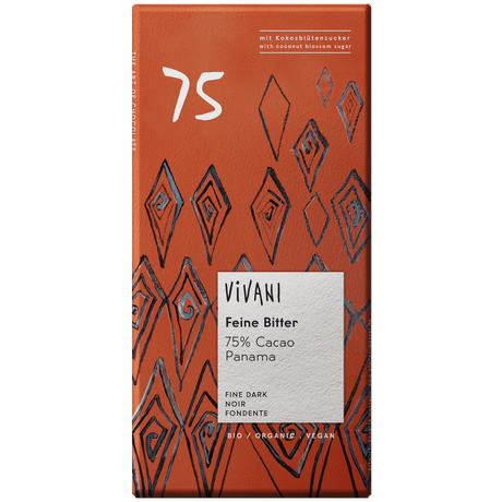 Vivani Panama Choklad Mörk 75% | 80 g