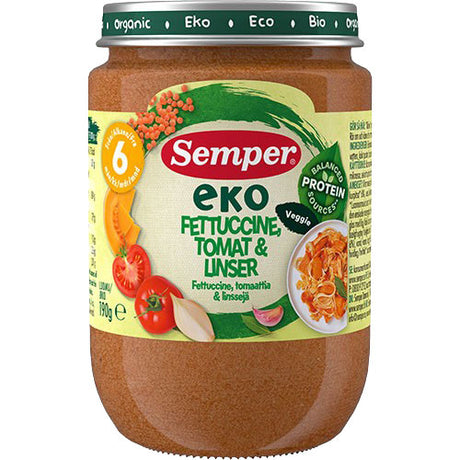 Vego Eko Bebismos Fettucine Tomat & Linser 8 mån+ EKO