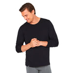 Boody Men´s Long Sleeve Crew Neck T-shirt Svart | Stl. M