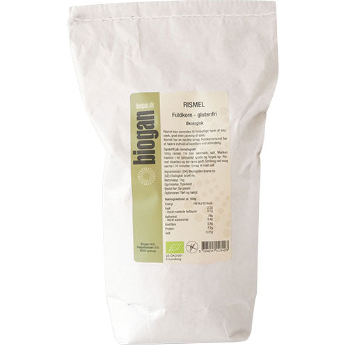 Rismjöl Fullkorn Glutenfritt Ekologiskt