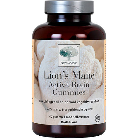 New Nordic Lions Mane Active Brain Gummies | 60 gummies
