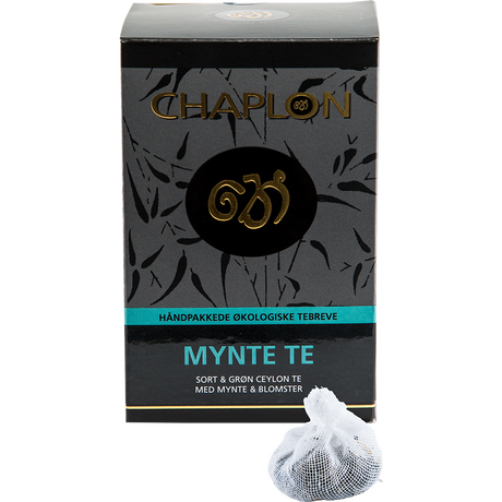 Chaplon Mynta Svart/Grön Te Ekologisk | 15 påsar