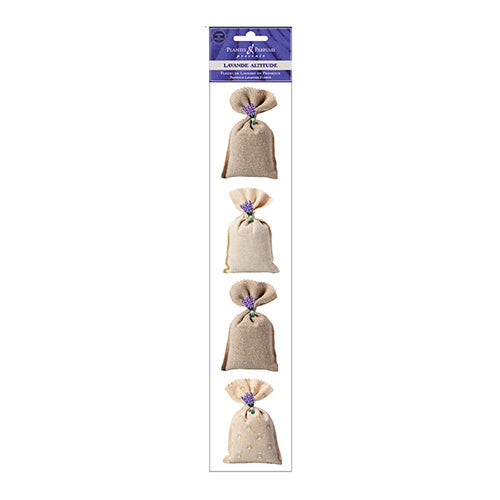Lavendelpåsar Torkad Lavendel i Canvas 4 st, 4 x 20g