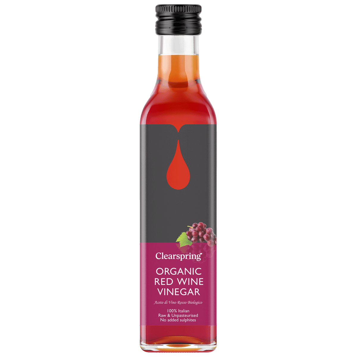 Clearspring Rödvins Vinäger Ekologisk | 250 ml