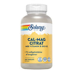 Solaray Cal-mag Citrat Med Vitamin D Och K2 | 240 kapslar