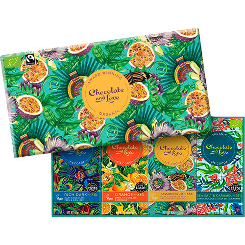 Presentlåda Ekologisk Rich Dark, Apelsin, Passionsfrukt och Havssalt