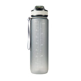 Motivational Water Bottle (Motivationsflaska) 1 Liter Svart