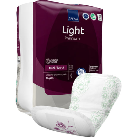 Light Mini Plus 1A Kroppsformat Inkontinensskydd med tejp, Premium