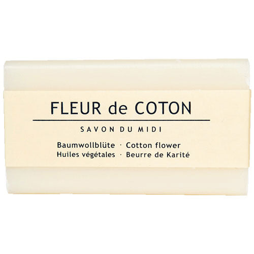  Tvål Bomull Blomma Med Sheasmör Vegan Fleur De Coton