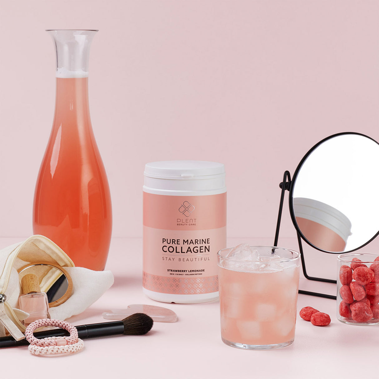 Plent Pure Marine Collagen | Strawberry Lemonade