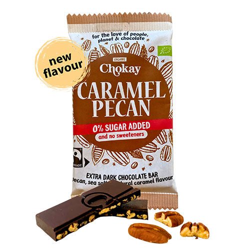 Bar extra Mörk Karamell Pekannöt 65% EKO