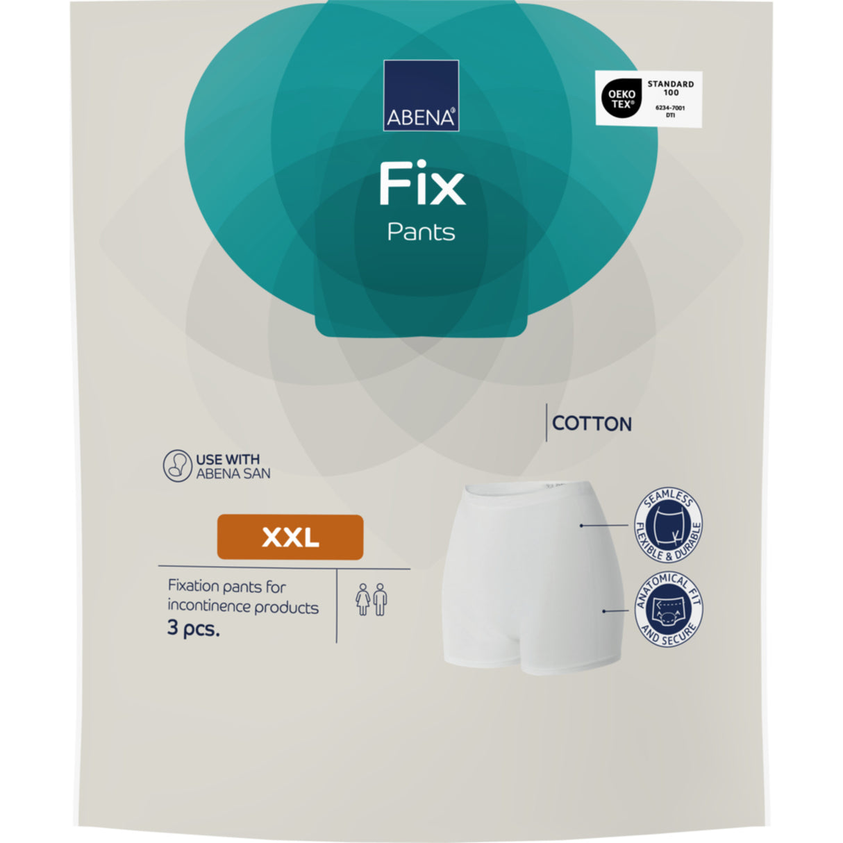 Fix Pants Fixeringsbyxor Cotton, XXL med ben