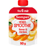 Semper YOGO Smoothie med banan och aprikos från 6 mån. | 90 g