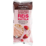 Riskakor med Jordgubb & Yoghurtöverdrag EKO - Glutenfri