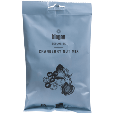 Biogan Tranbär Nötblandning Ekologisk | 100 g
