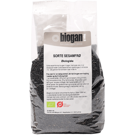 Biogan Sesamfrön Svart Ekologisk | 500 g