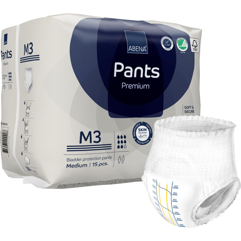 Abena Premium Pants Inkontinens M3 15 stk | Medium
