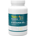 NutriPharma D-Vitamin 90µg | 120 kapslar