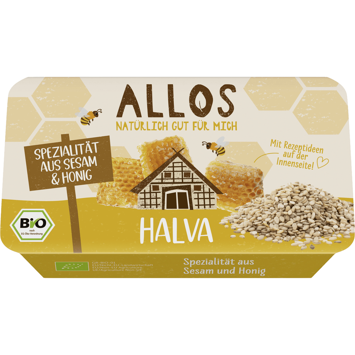 Allos Halva Sesam/honung Dessert Ekologisk | 75 g