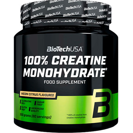 BioTechUSA Creatine Monohydrate 300 g | Neon Citrus