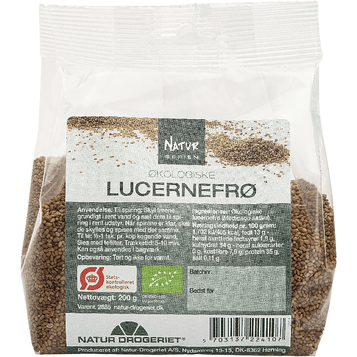 Natur-Drogeriet Alfalfagroddar Ekologisk | 200 g
