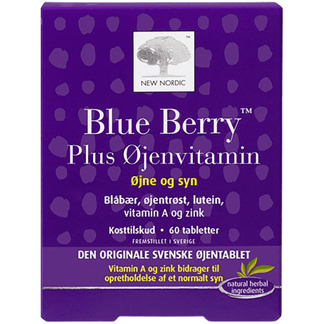 New Nordic Blueberry Plus Ögonvitamin | 60 tabletter