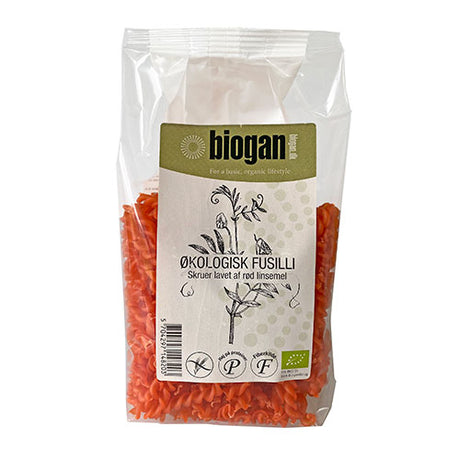 Fusilli Pasta Av Röda Linser EKO
