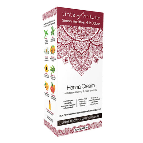 Henna Hårfärg Kräm Light Brown