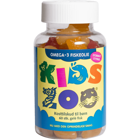 Kids Zoo Omega-3 Fiskolja Tuggtabletter | 60 gummies