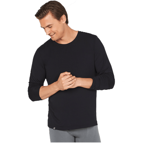Boody Men´s Long Sleeve Crew Neck T-shirt Svart | Stl. M