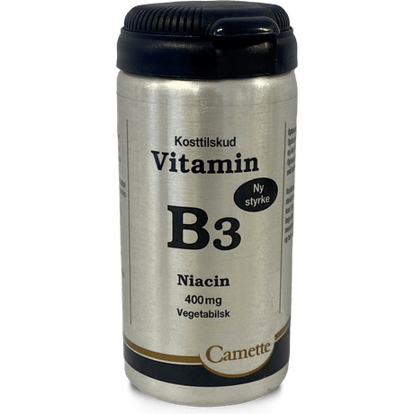 Camette B3 Vitamin Niacin 400mg | 90 tabletter