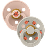 BIBS Colour Size 2, 2 Pack Ladybug Blush/Sand