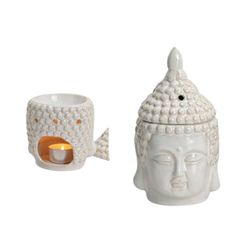 Doftlampa Buddha Vit