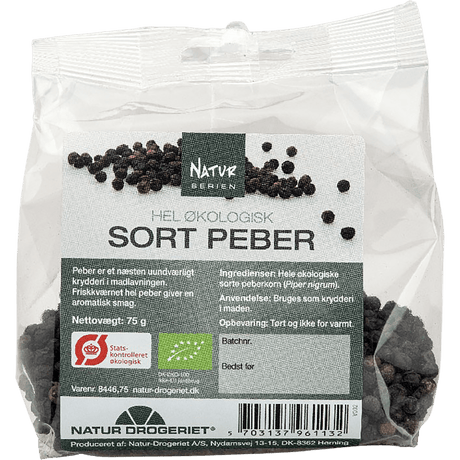 Natur-Drogeriet Hel Svartpeppar Ekologisk | 75 g