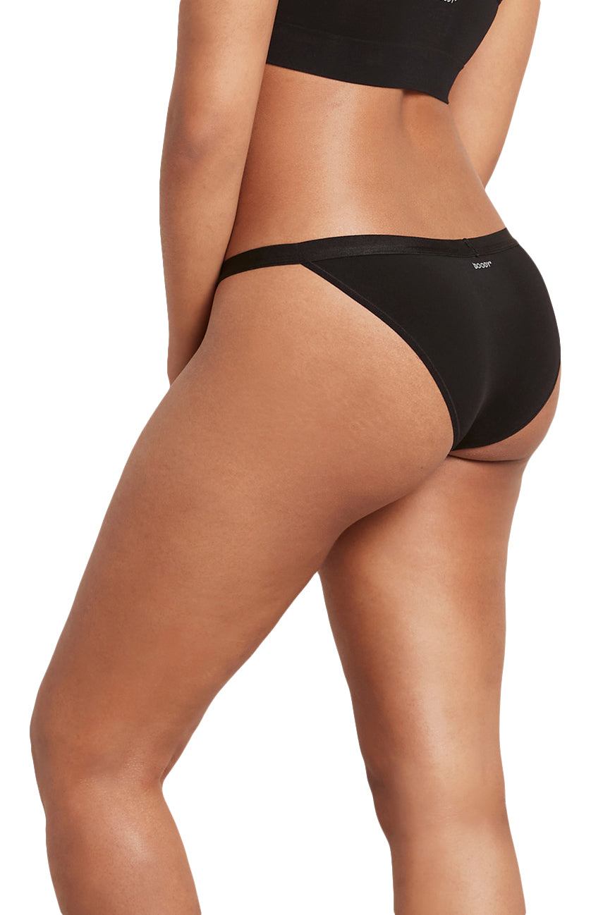 Bambu Trosor Hi-Cut Bikini Svart