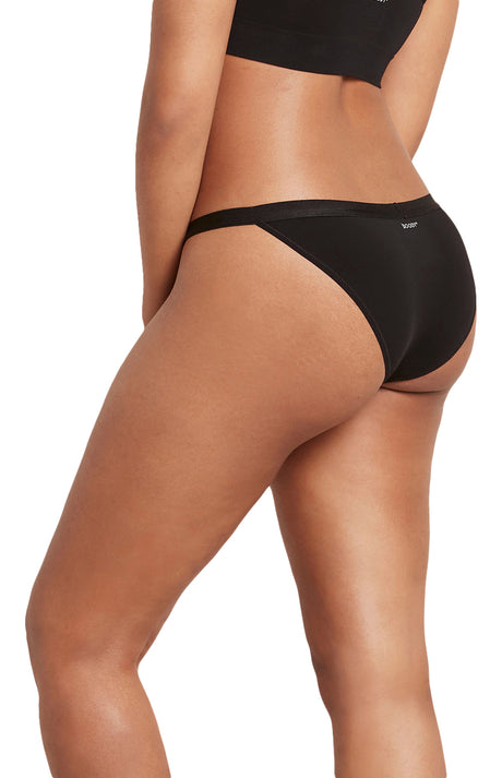 Bambu Trosor Hi-Cut Bikini Svart