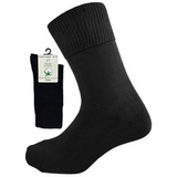 Kilde & Co. Cotton - Diabetic & Comfort Sock Svart | Str. 35-38