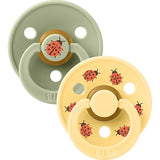 BIBS Colour, Size 2, 2 Pack Ladybug Sage Mix