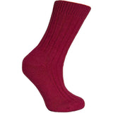 Merinoullstrumpor Cerise