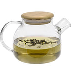 Aromandise Tekanna i Glas med Bambulock 1 L