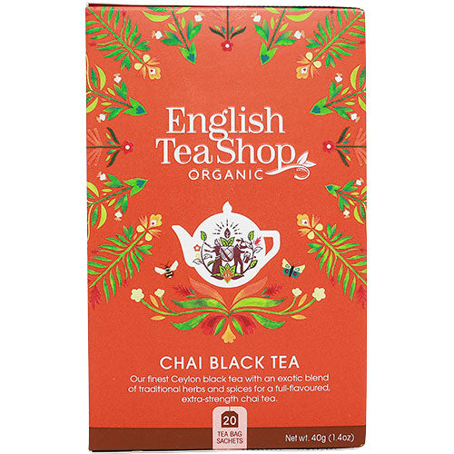English Tea Shop Chai Svart Te Eko | 20 påsar