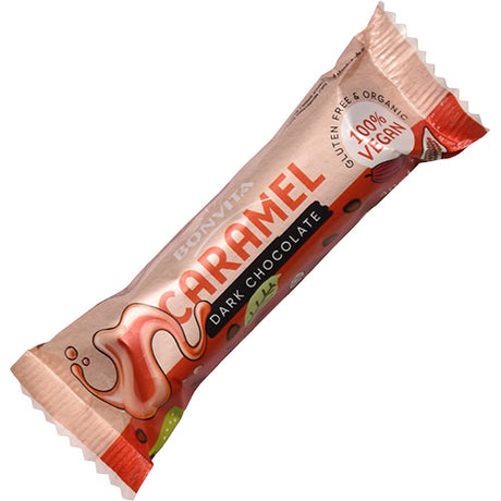 Karamellbar med mörk choklad Eko