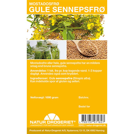 Senapsfrön Gula Hela Mostados Frön