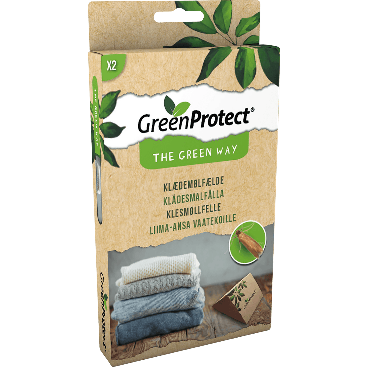 GreenProtect Klädesmalfälla Hängande klisterfällor 2 st
