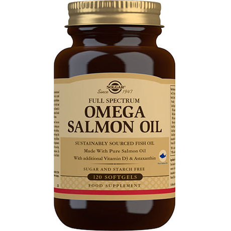 Solgar Full Spectrum Omega Salmon Oil | 120 kapslar