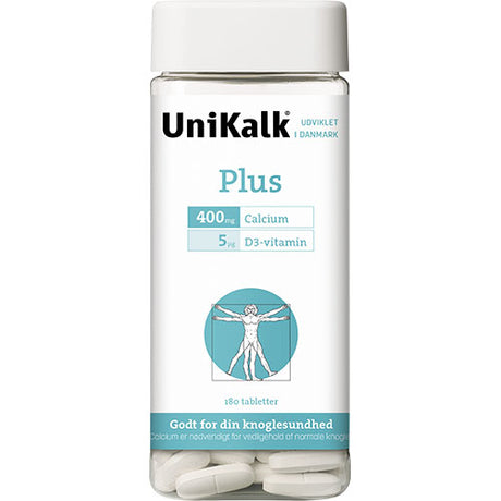 Unikalk Plus Med Vitamin D | 180 tabl.