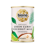 Biona Organic Kokosmjölk Grön Curry med Citrongräs EKO | 400 g