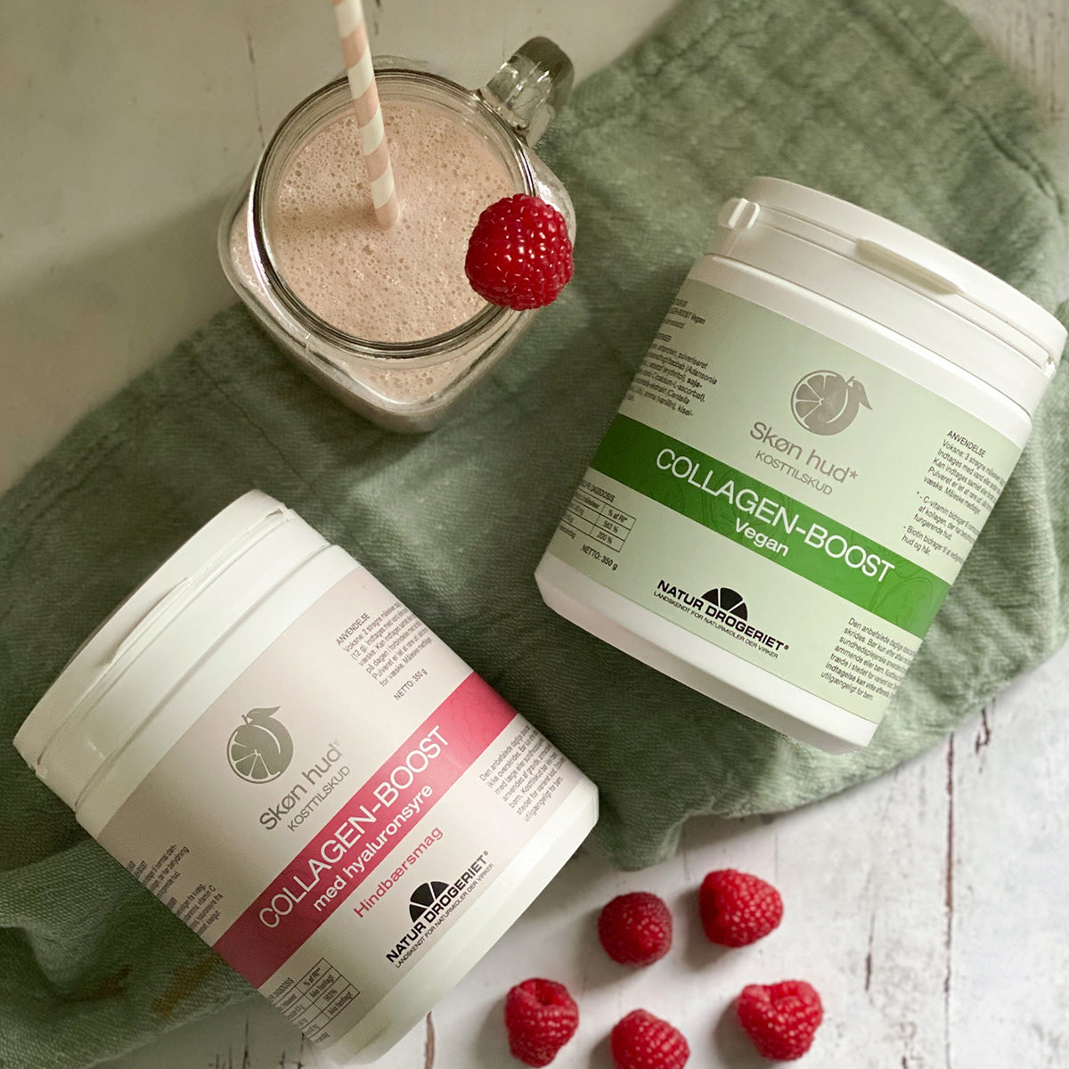 Natur-Drogeriet Collagenboost Hyaluronsyra, Hallon | 350 g