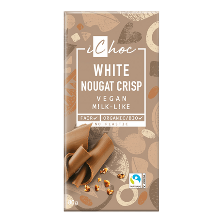 iChoc Choklad Ekologisk | White Nougat Crisp