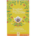 English Tea Shop Koffeinfri Te Lemongrass, Citrus & Ginger EKO | 20 påsar